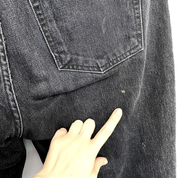 Reformation Pacific Black Studded Harley High Rise Slim Straight Jeans 29 - Picture 8 of 12